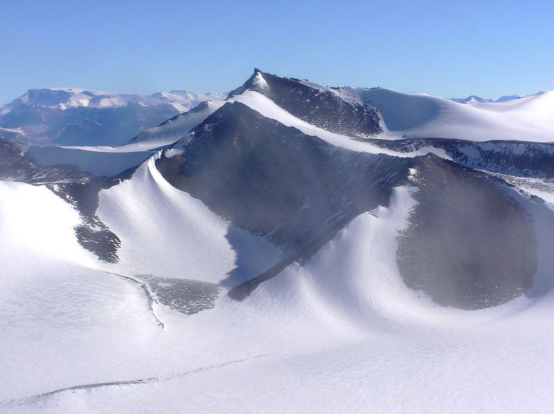 Asgard Mountain Range in Antarctica